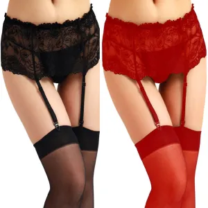 2020 New Arrival Comfortable Cool  Sexy Women Lace Garter Belt Lingerie Stocking  Underwear Babydoll Skarpetki 1@