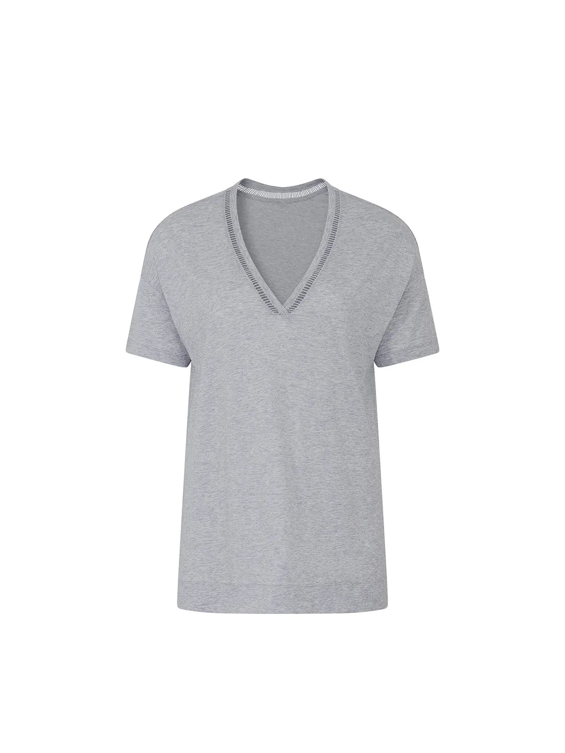 Brume Short Sleeve Top - Mineral Grey
