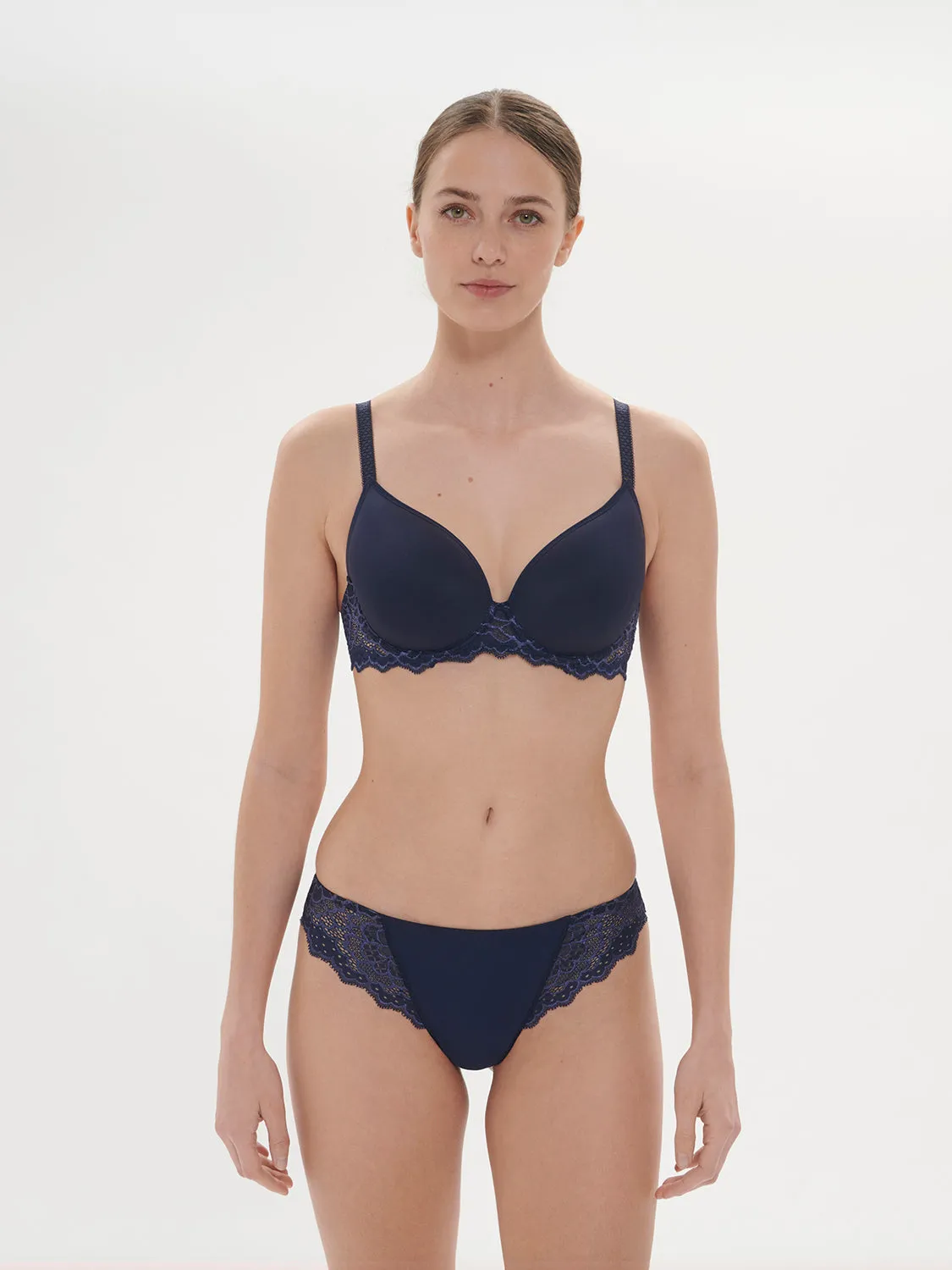 Caresse 3D Plunge - Ink Blue