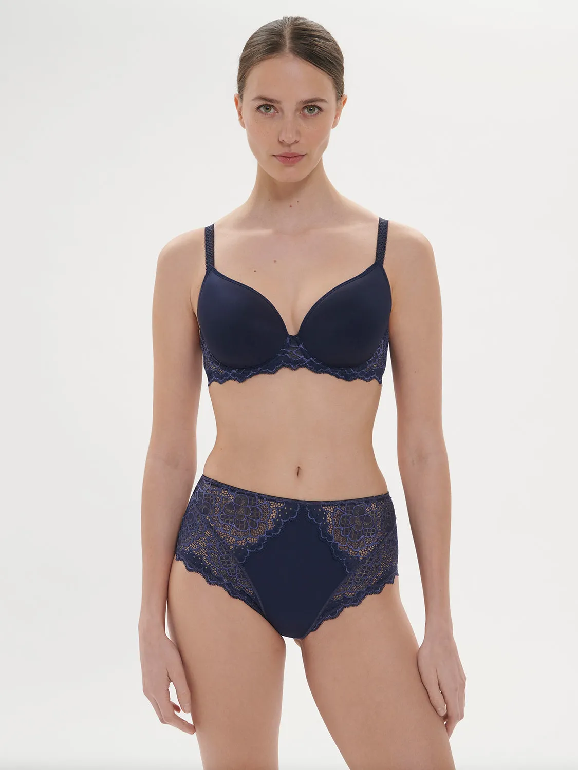 Caresse 3D Plunge - Ink Blue