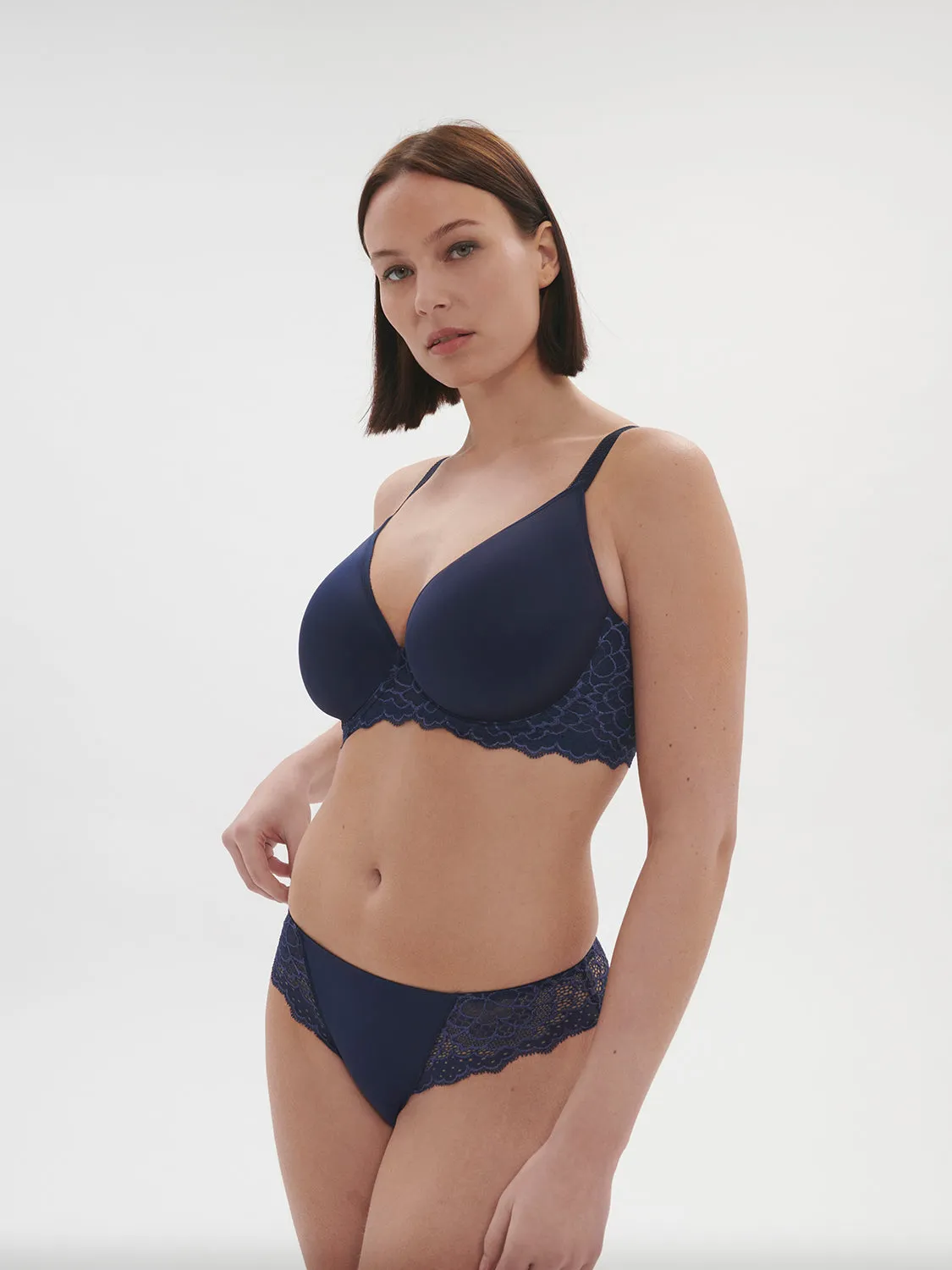 Caresse 3D Plunge - Ink Blue