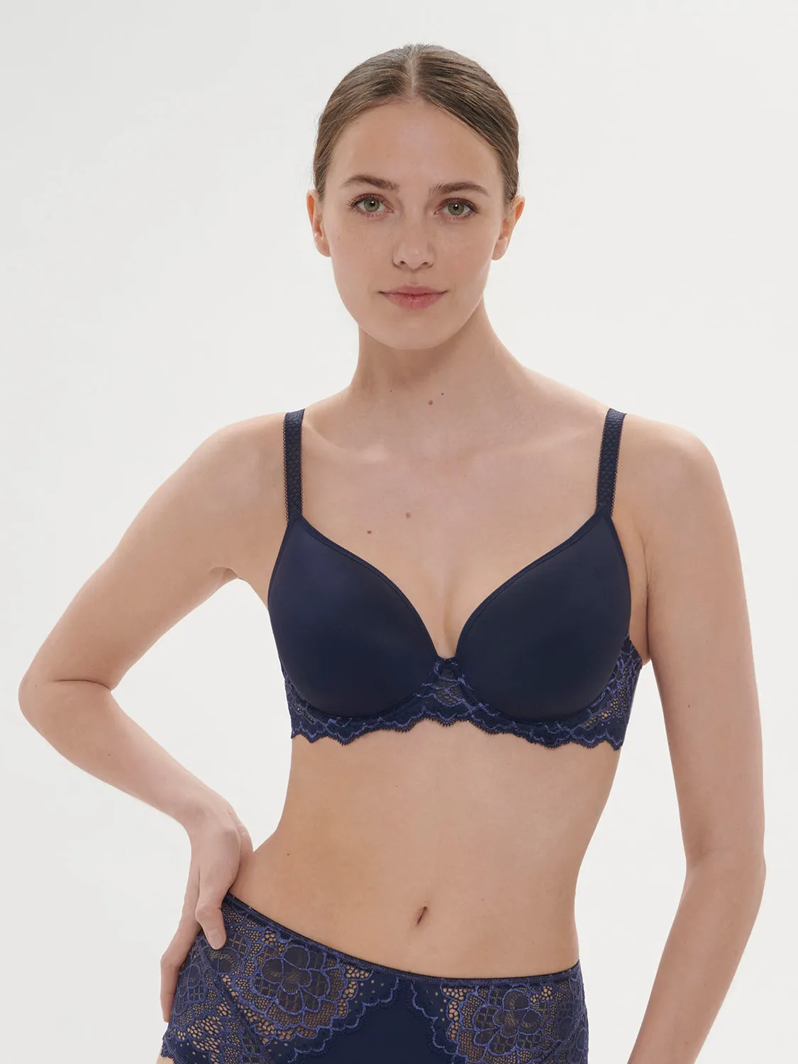 Caresse 3D Plunge - Ink Blue