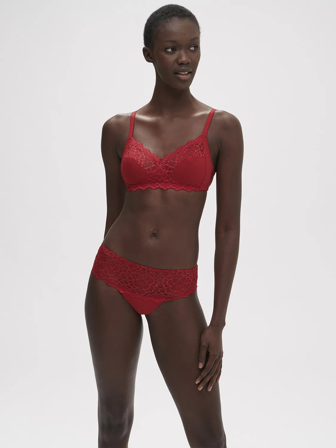 Caresse Boyshort - Tango Red