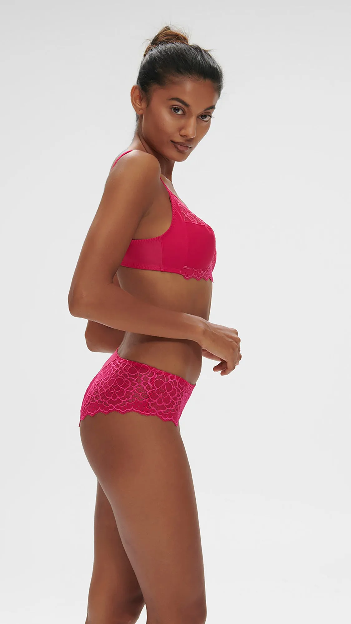 Caresse Boyshort - Teaberry Pink