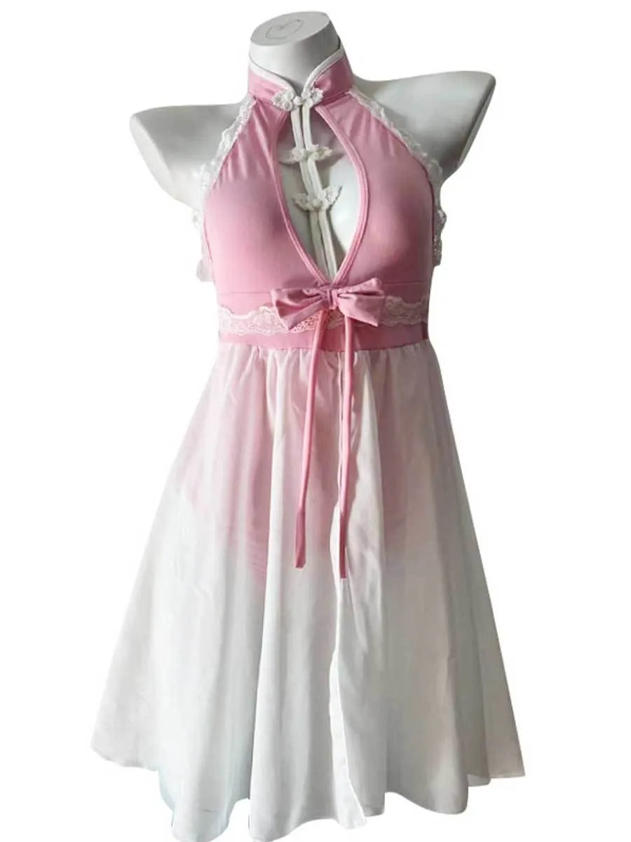 Chinese Style Crotchless Bodysuit