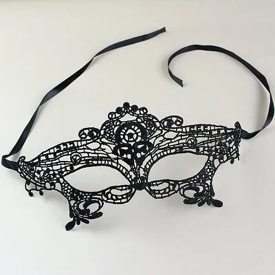 Cosplay Party Sexy Costumes Lingerie for Women Ladies Hollow Out Lace Party Nightclub Eye Mask Lace Mask Female Erotic Lingerie