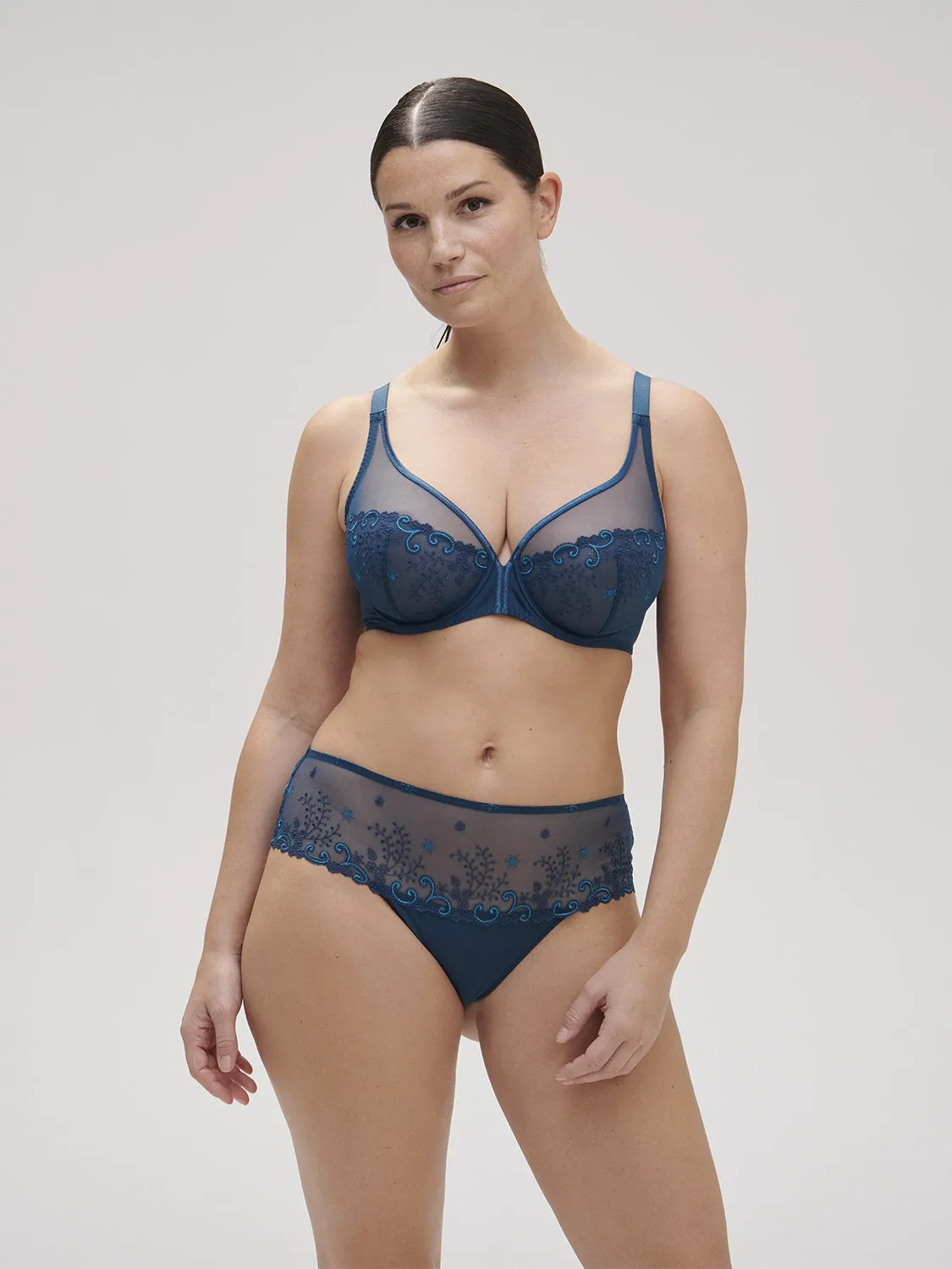 Delice Full Coverage Plunge - Prestige Blue