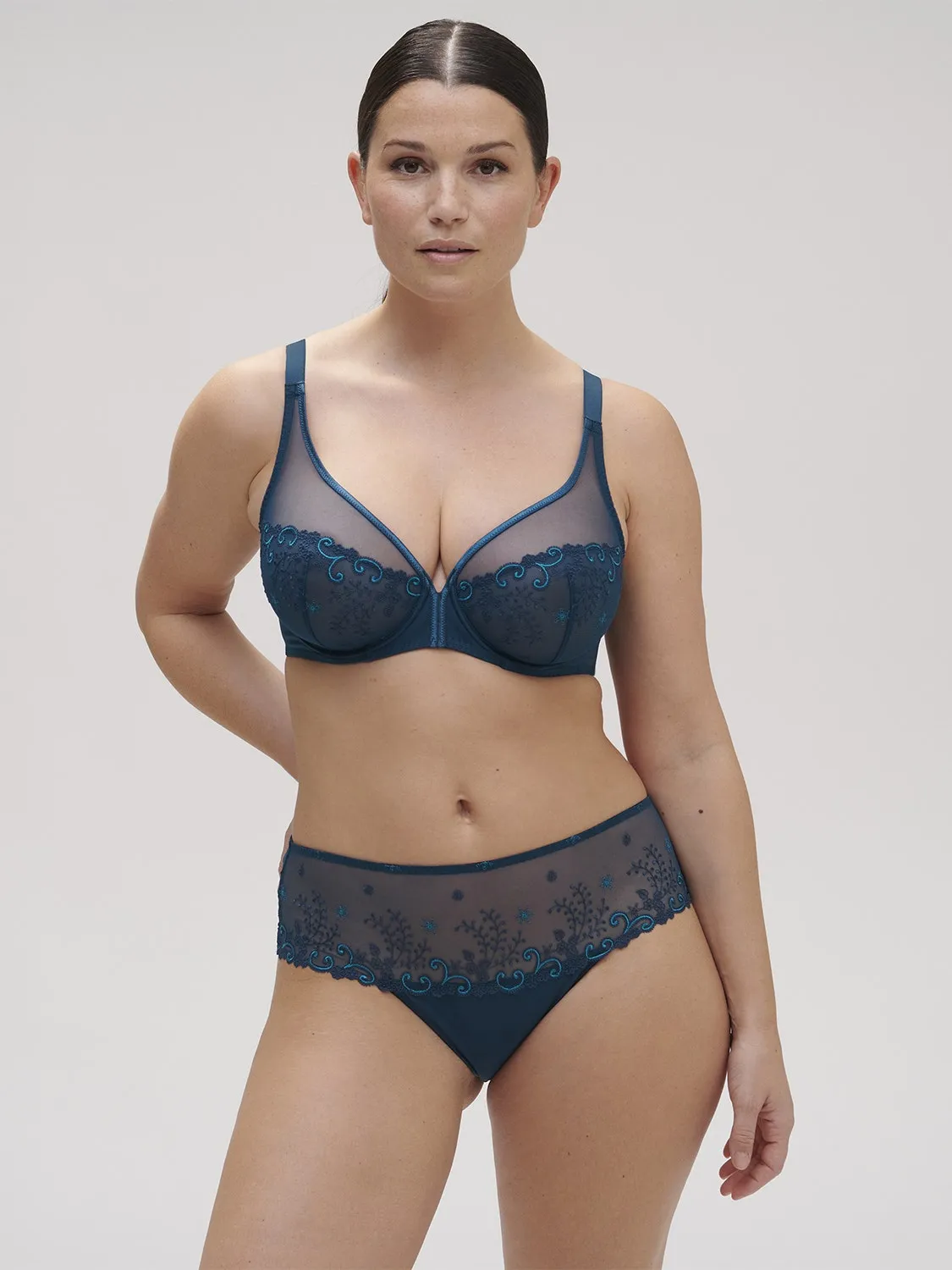 Delice Full Coverage Plunge - Prestige Blue