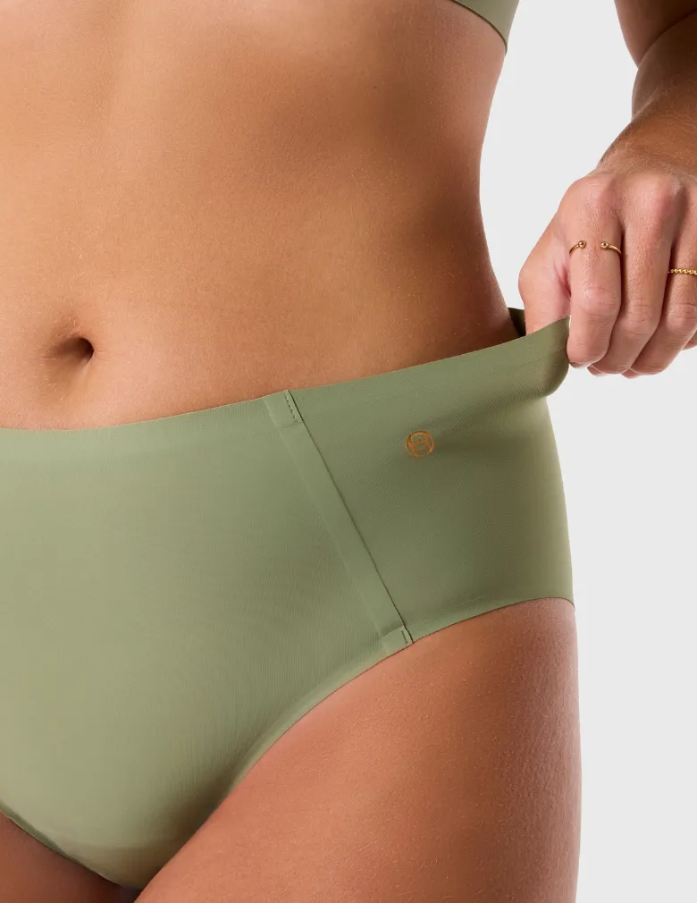 Evelyn & Bobbie High-Waisted Retro Bikini EB1704 Matcha