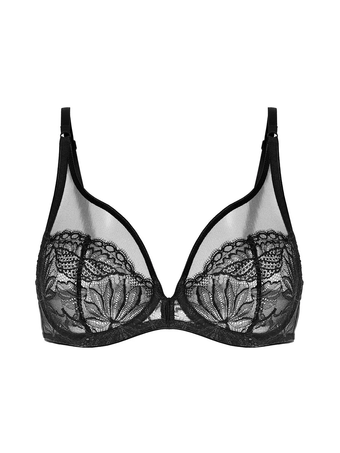 Exotica Full Coverage Plunge - Black