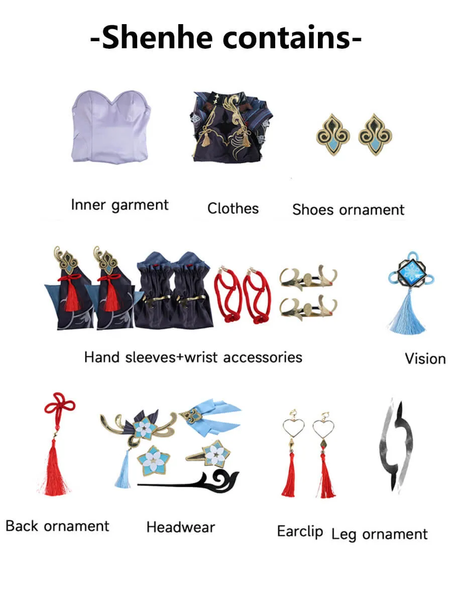 Game Shenhe Fancy Dress Outfit
