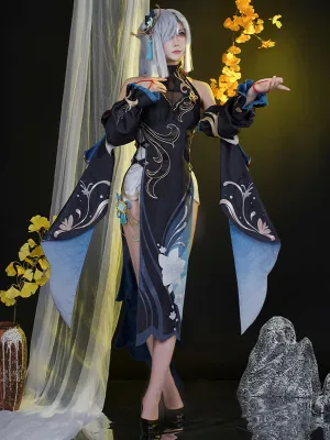 Game Shenhe Fancy Dress Outfit