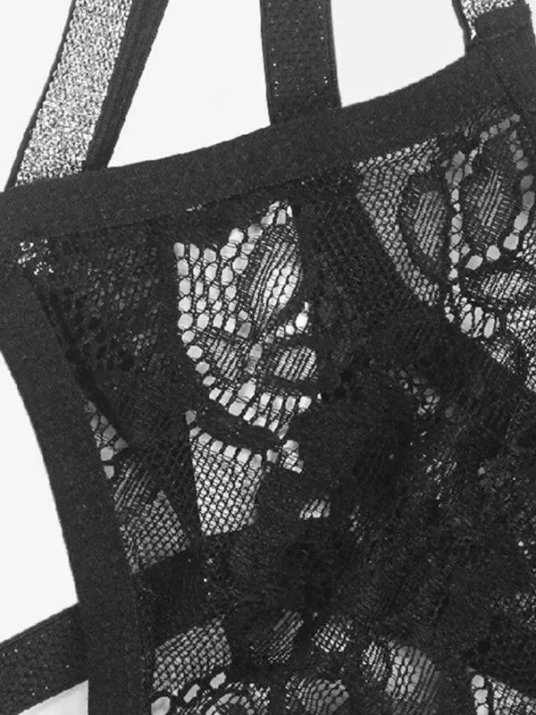 Low-Waist Lace Women Strap Thong