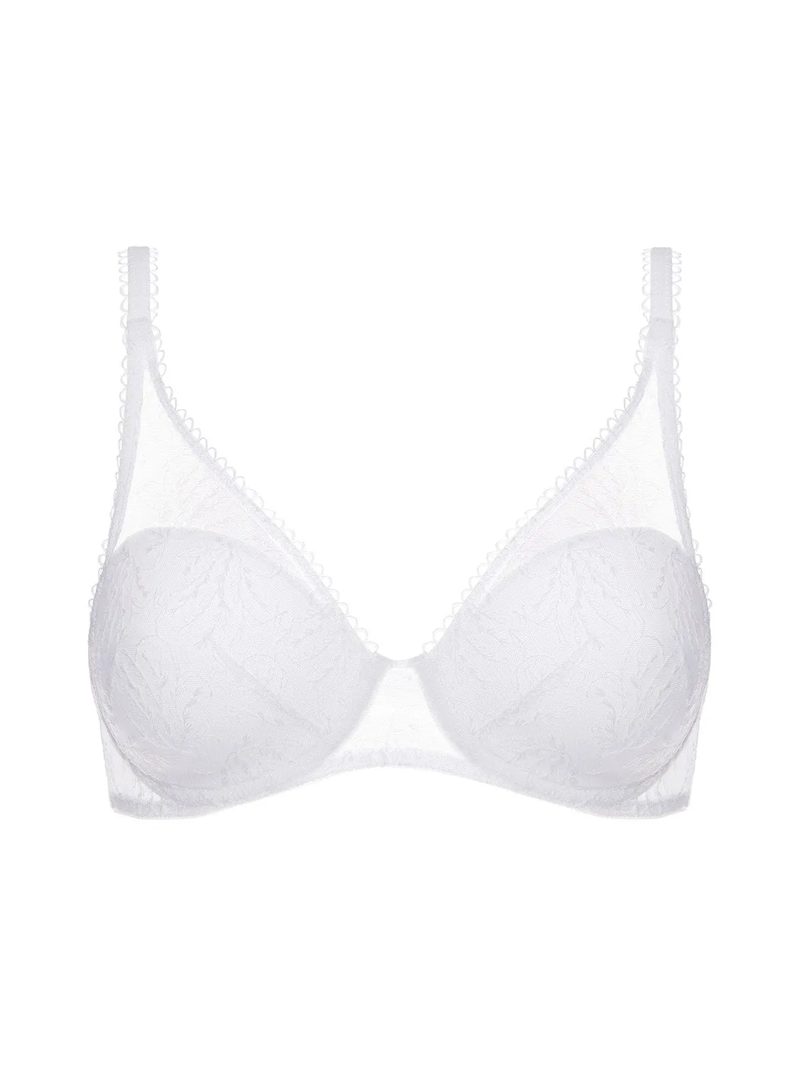 Opaline Triangle 3D Demi - White
