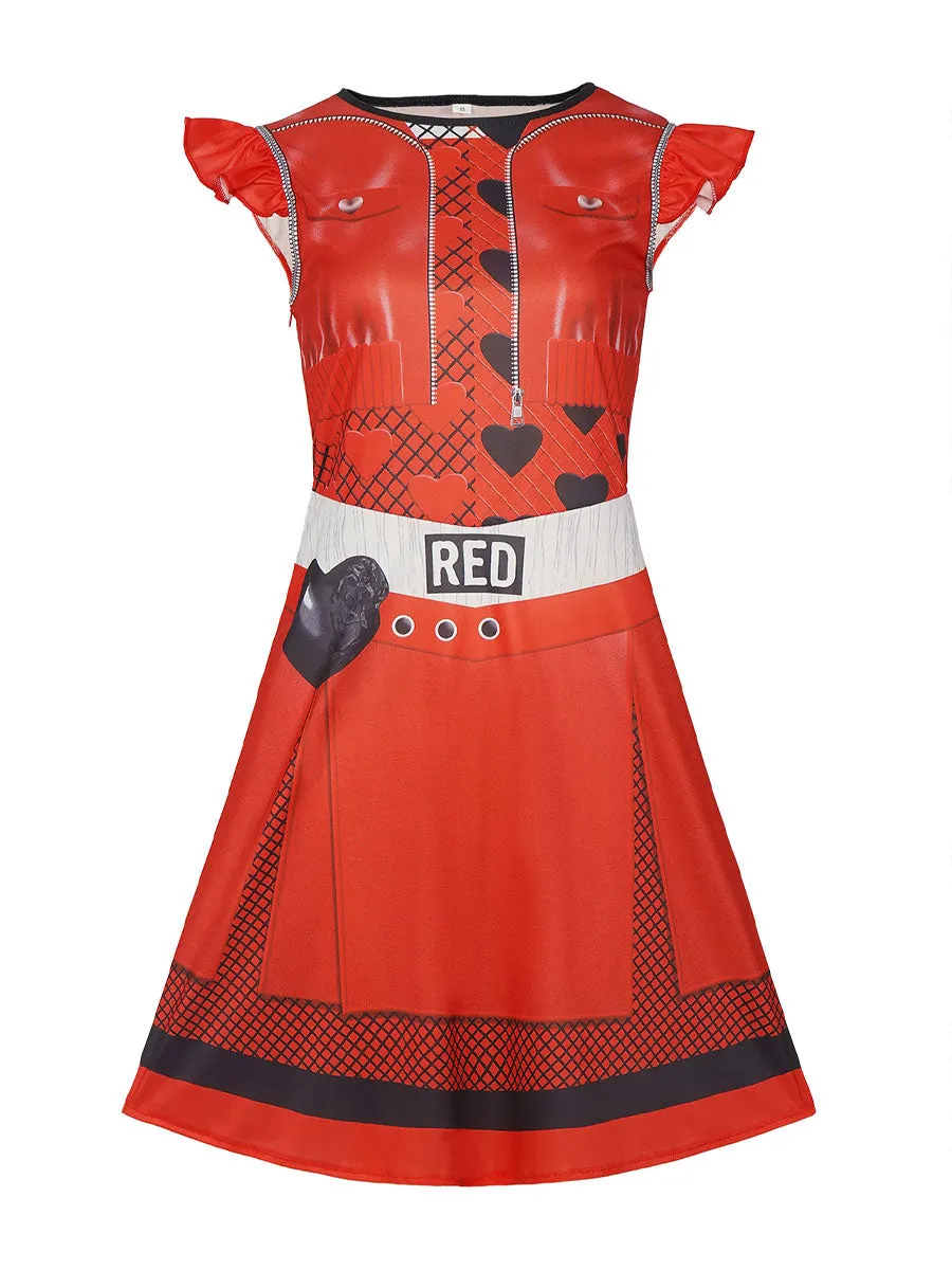 Princess Red Dress for Adult and Girls