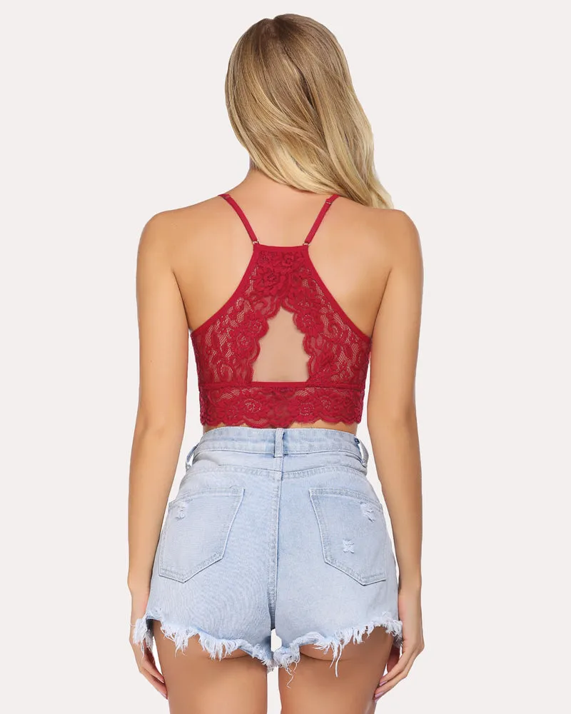 Racerback Bra Double-Layered Crop Top