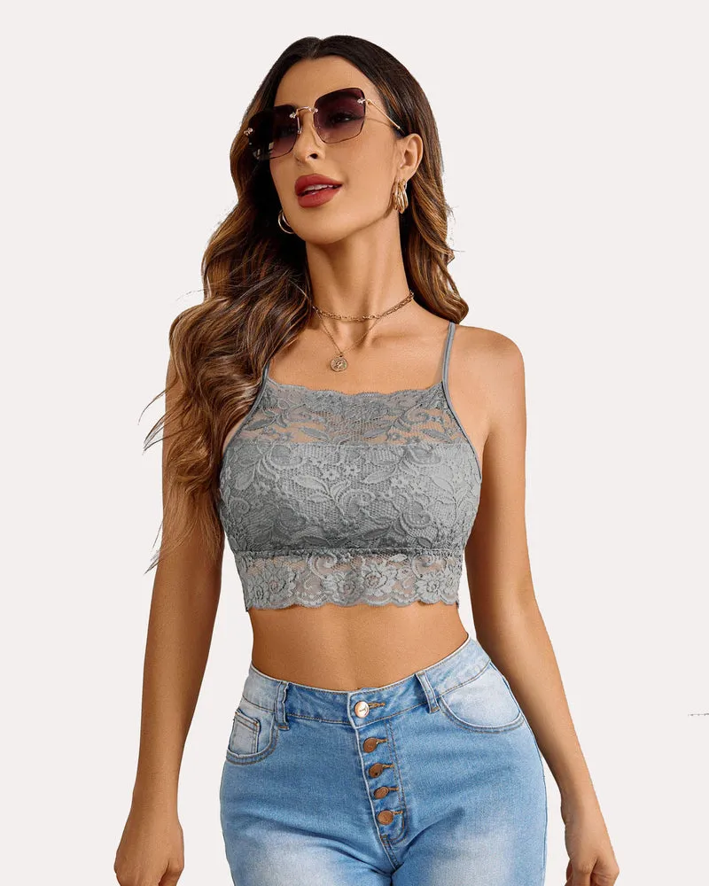 Racerback Bra Double-Layered Crop Top