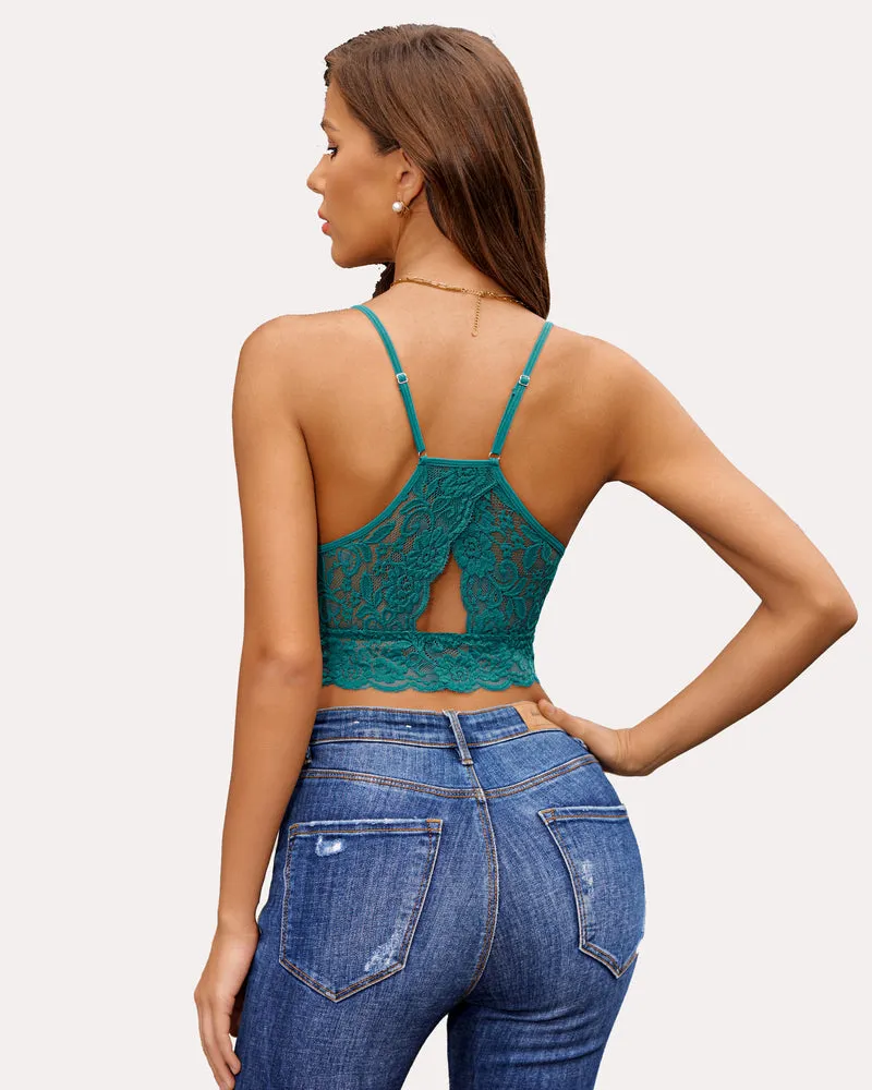 Racerback Bra Double-Layered Crop Top