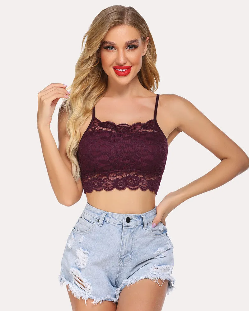 Racerback Bra Double-Layered Crop Top
