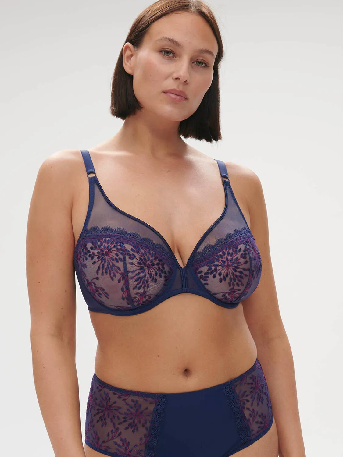Singuliere Full Coverage Plunge - Midnight Blue