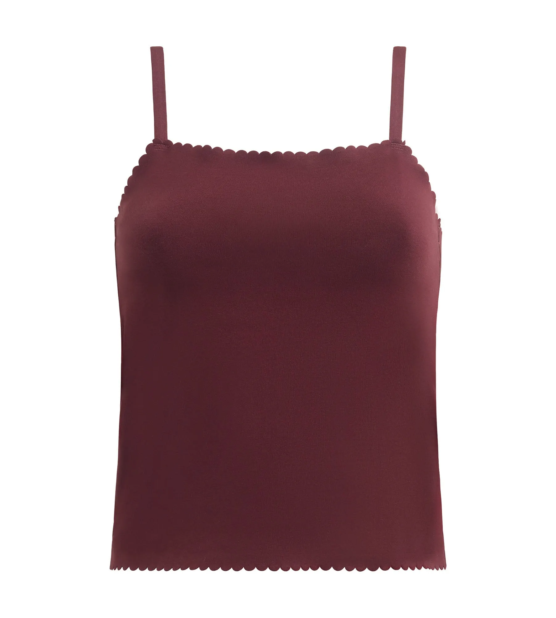 Women's dark ruby cotton seamless stretch top Body Touch Easy